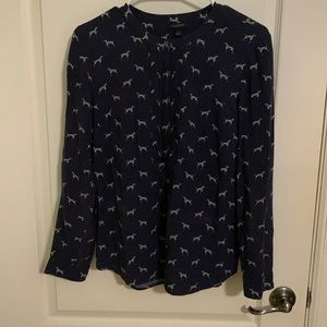 Women’s patterned blouse.